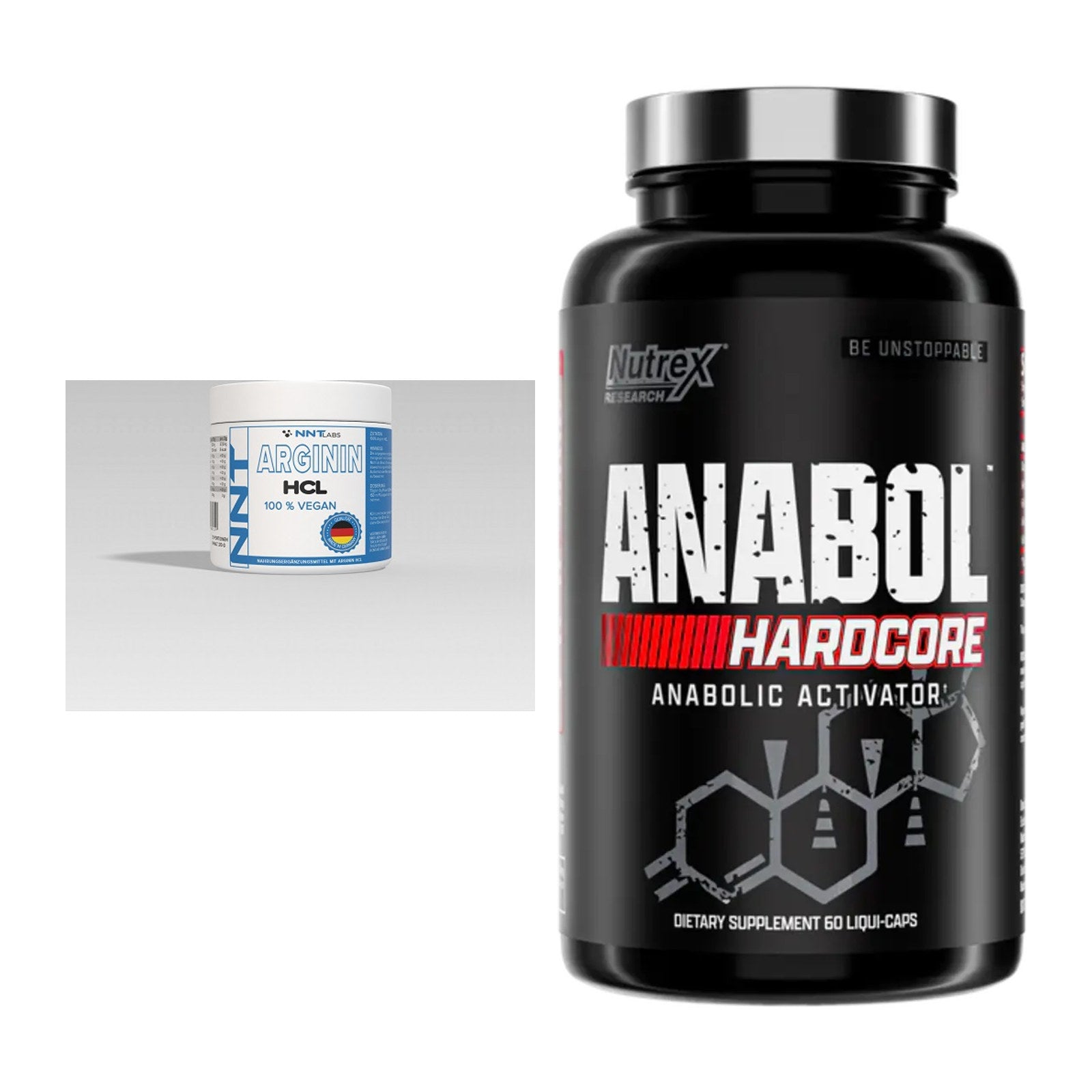 Pump-Set: NNT Arginin + Nutrex Anabol Hardcore – alle enthaltenen Artikel