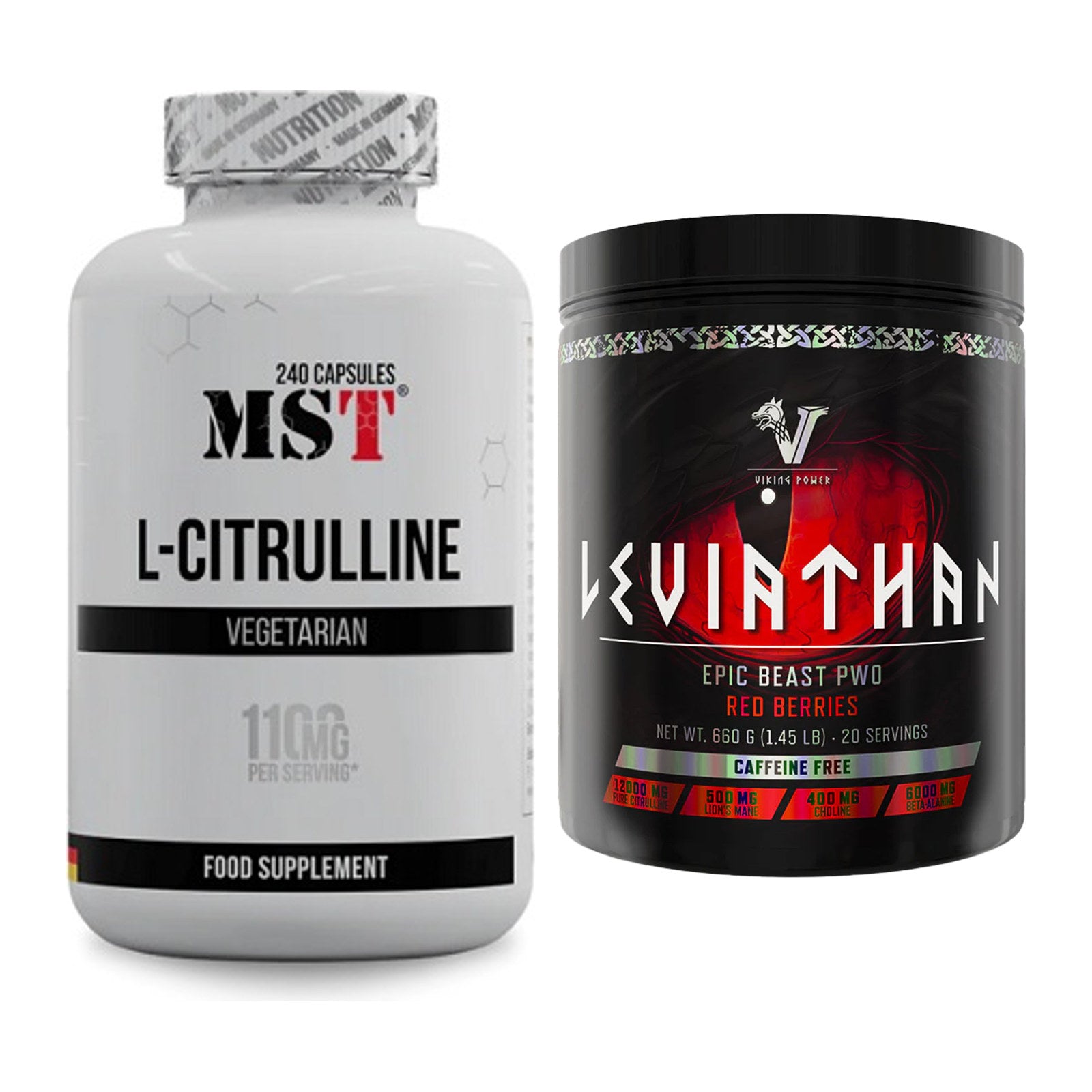 Pump-Set: MST Citrulline + Viking Power Leviathan Hardcore – alle enthaltenen Artikel