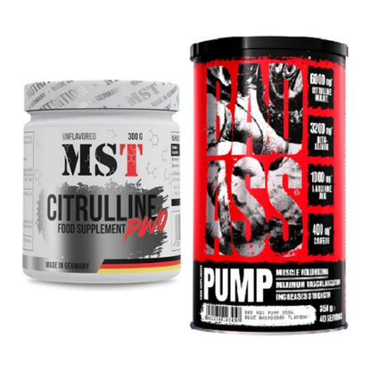 Pump-Set: MST Citrulline Malat 300g + BAD ASS Pump – alle enthaltenen Artikel