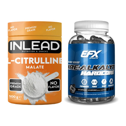 Pump-Set: INLEAD L-Citrullin Malat 2:1 + EFX Kre-Alkalyn Hardcore – alle enthaltenen Artikel