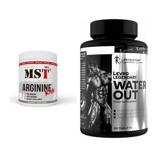 Pump-Set: MST Arginine RAW + Kevin Levrone LevroLegendary Water – alle enthaltenen Artikel