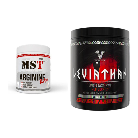 Pump-Set: MST Arginine RAW + Viking Power Leviathan Hardcore – alle enthaltenen Artikel