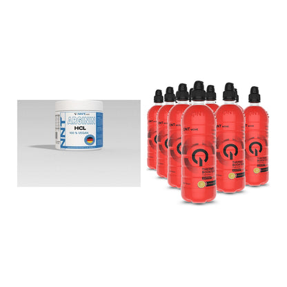 Pump-Set: NNT Arginin + QNT Thermo Booster 12x700ml – alle enthaltenen Artikel