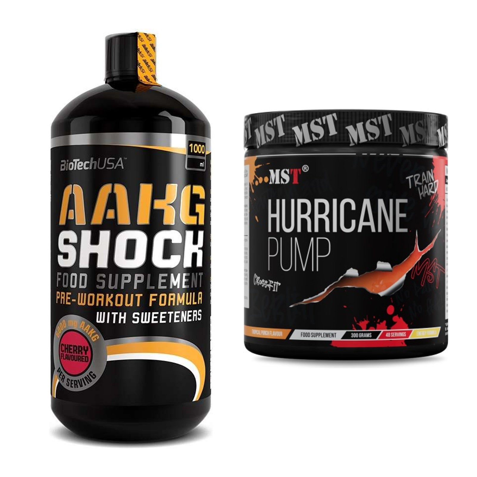 Pump-Set: BioTech AAKG Shock Extreme + MST Hurricane Pump – alle enthaltenen Artikel