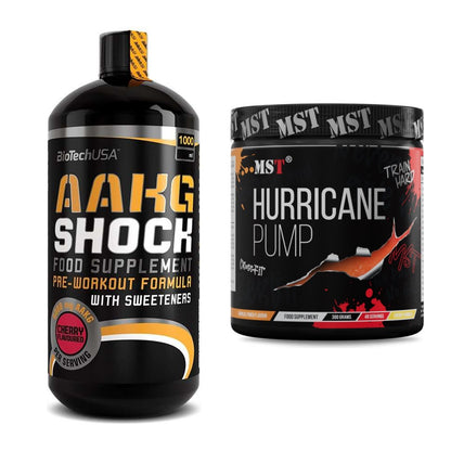 Pump-Set: BioTech AAKG Shock Extreme + MST Hurricane Pump – alle enthaltenen Artikel