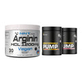 Pump-Set: NNT Arginin HCL 1200 mg + Dedicated Unstoppable Pump – alle enthaltenen Artikel
