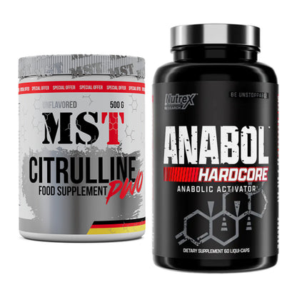 Pump-Set: MST Citrulline Malat 500g + Nutrex Anabol Hardcore – alle enthaltenen Artikel