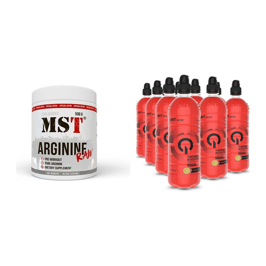 Pump-Set: MST Arginine RAW + QNT Thermo Booster 12x700ml – alle enthaltenen Artikel
