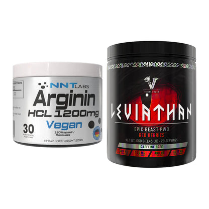 Pump-Set: NNT Arginin HCL 1200 mg + Viking Power Leviathan Hardcore – alle enthaltenen Artikel