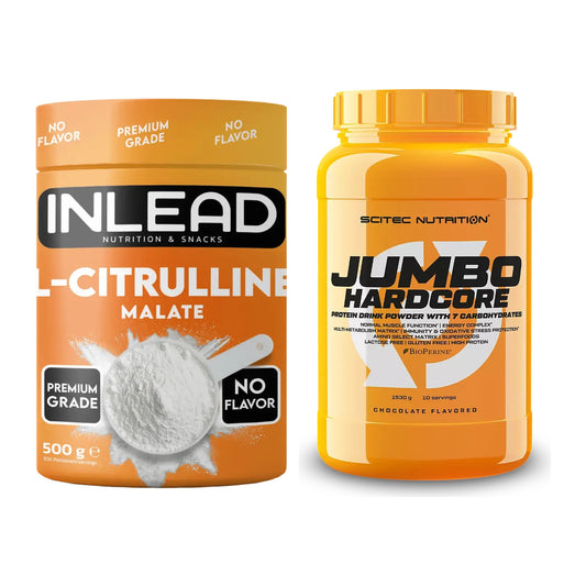 Pump-Set: INLEAD L-Citrullin Malat 2:1 + Scitec Jumbo Hardcore1530g – alle enthaltenen Artikel