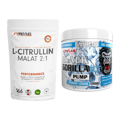 Pump-Set: ProFuel L-Citrullin Malat + Activlab Black Gorilla Ice Pump – alle enthaltenen Artikel