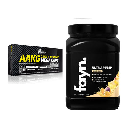 Pump-Set: Olimp AAKG Extreme Mega Caps + Fayn. Ultrapump – alle enthaltenen Artikel