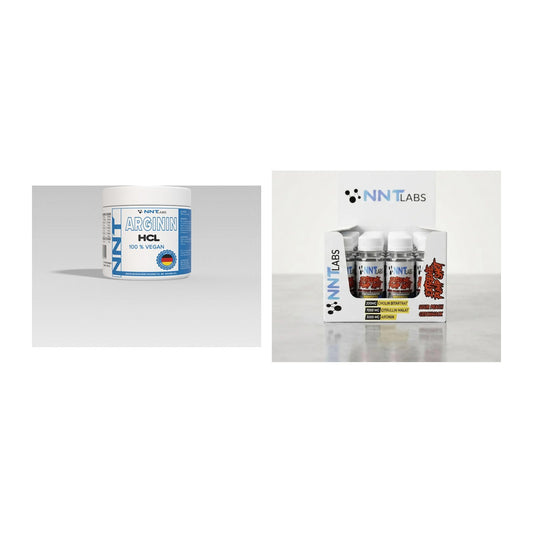 Pump-Set: NNT Arginin + NNT Extreme Pump Shot – alle enthaltenen Artikel