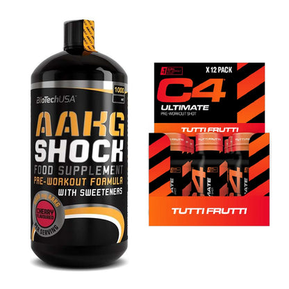 Pump-Set: BioTech AAKG Shock Extreme + Cellucor C4 Ultimate – alle enthaltenen Artikel