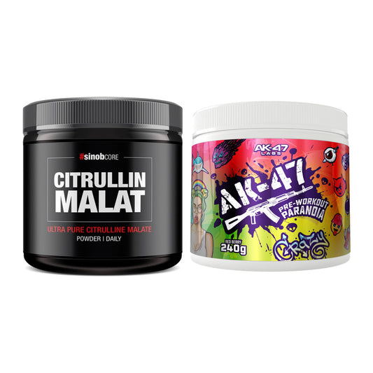 Pump-Set: Sinob Core L-Citrullin Malat + AK47 Labs Pre-Workout – alle enthaltenen Artikel