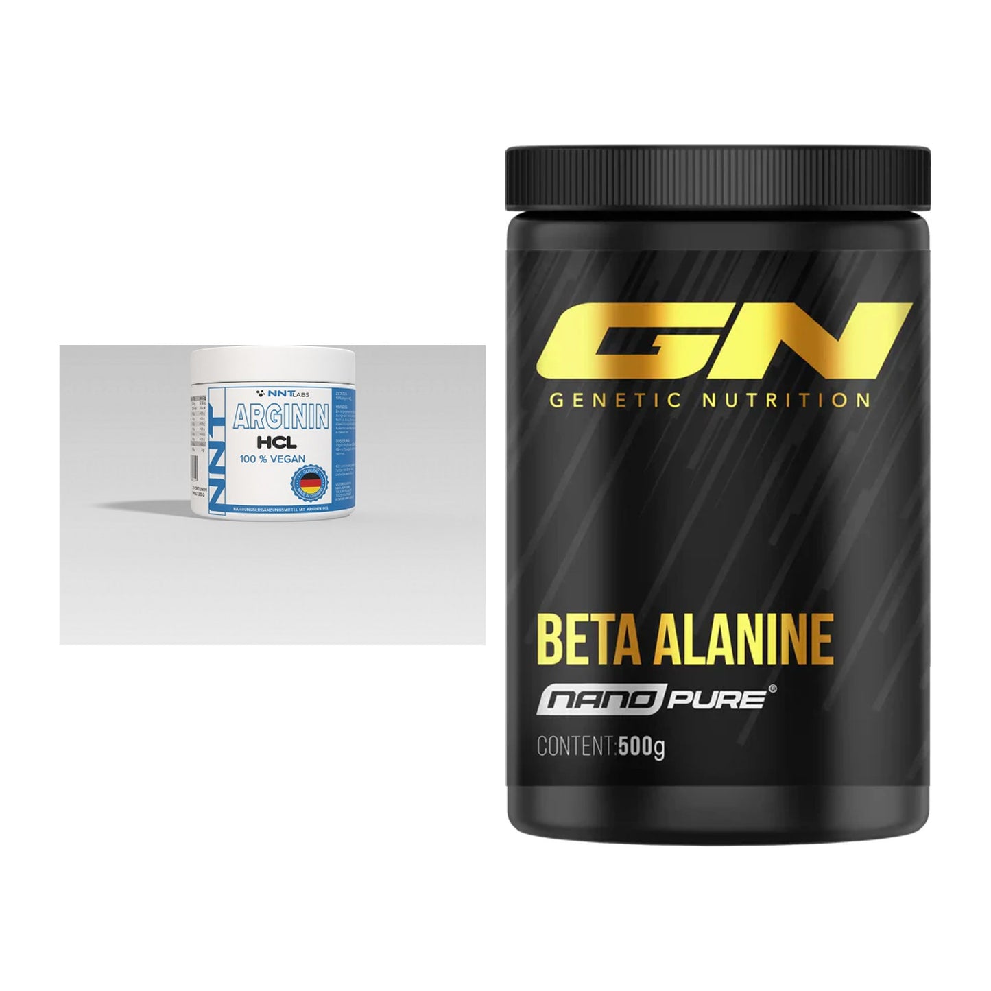 Pump-Set: NNT Arginin + GN Nano Beta Alanine – alle enthaltenen Artikel