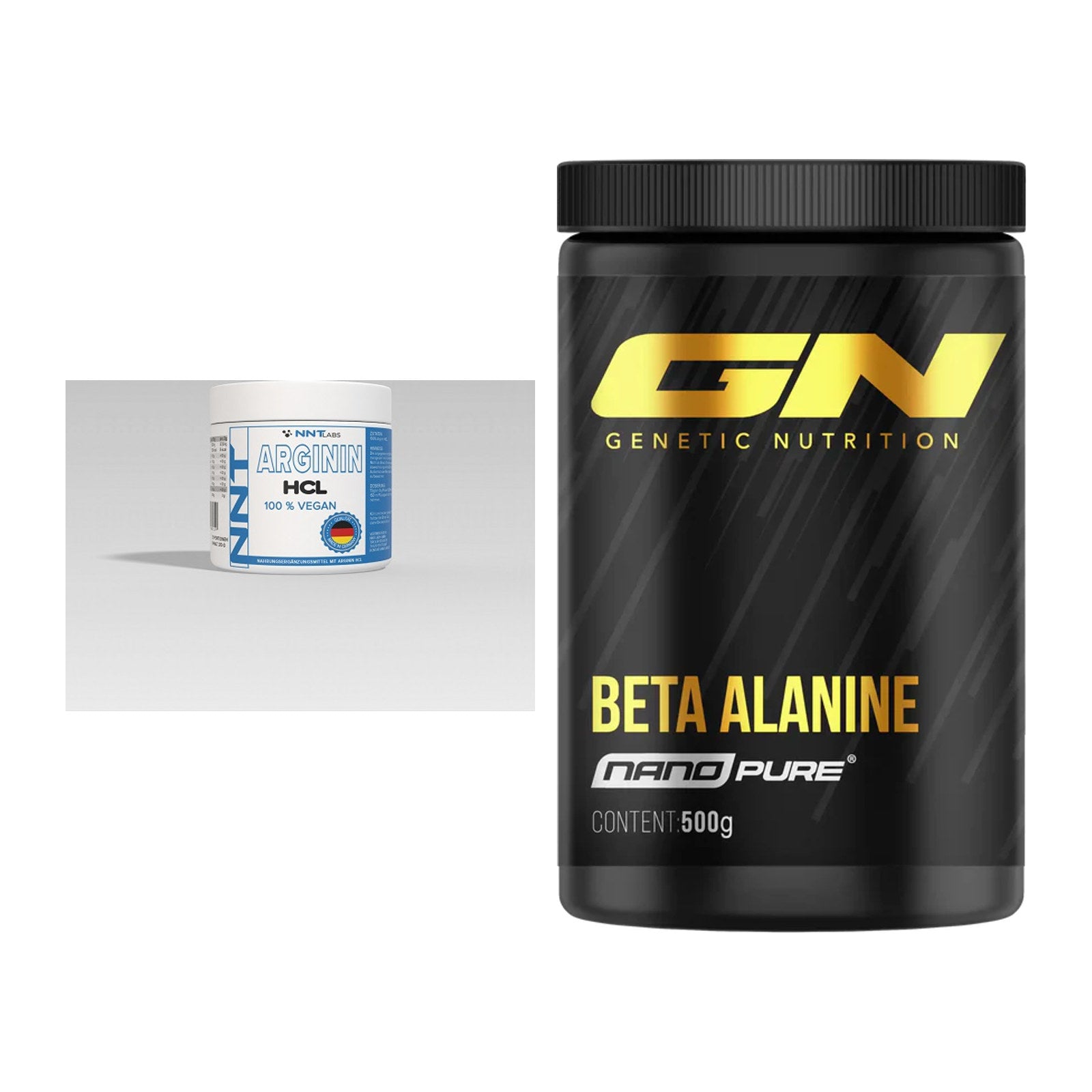 Pump-Set: NNT Arginin + GN Nano Beta Alanine – alle enthaltenen Artikel