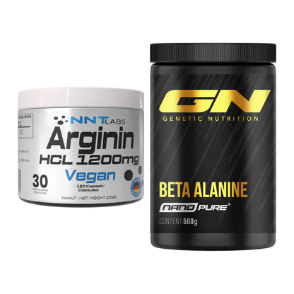 Pump-Set: NNT Arginin HCL 1200 mg + GN Nano Beta Alanine – alle enthaltenen Artikel