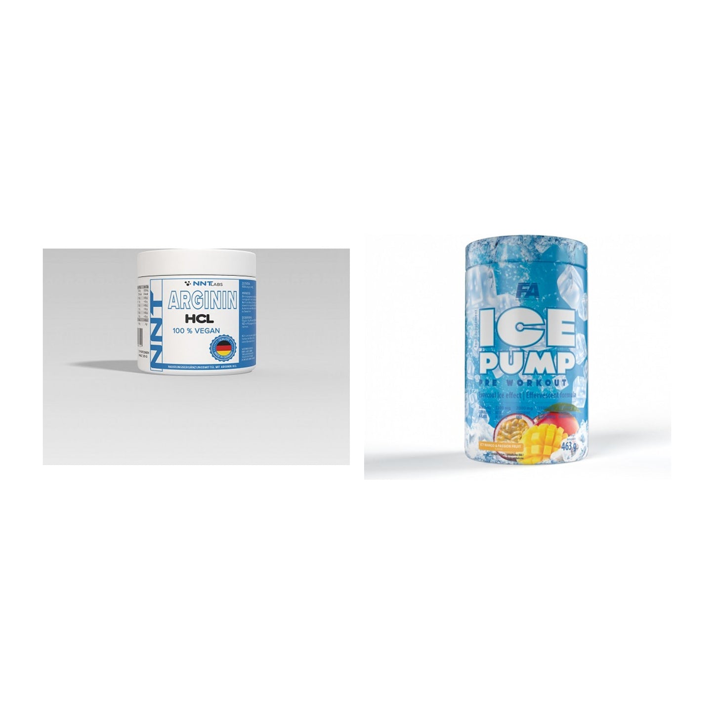 Pump-Set: NNT Arginin + FA Nutrition ICE Pump Pre-Workout – alle enthaltenen Artikel
