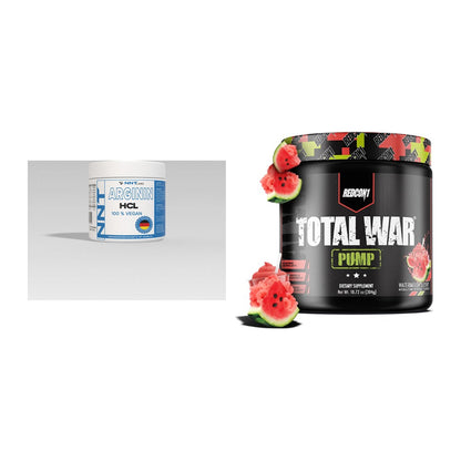 Pump-Set: NNT Arginin + Redcon1 Total War PUMP – alle enthaltenen Artikel