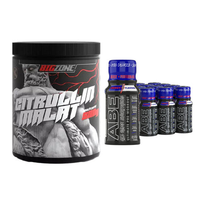 Pump-Set: Big Zone Citrullin Malat + Applied ABE Pre-Workout SHOTS – alle enthaltenen Artikel