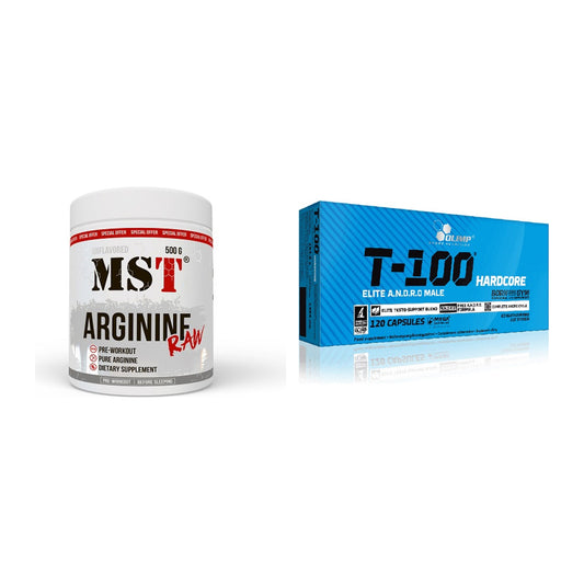 Pump-Set: MST Arginine RAW + Olimp T-100 Hardcore – alle enthaltenen Artikel