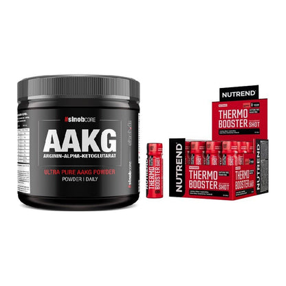 Pump-Set: Sinob Core Arginin AAKG + Nutrend Thermobooster Shot – alle enthaltenen Artikel