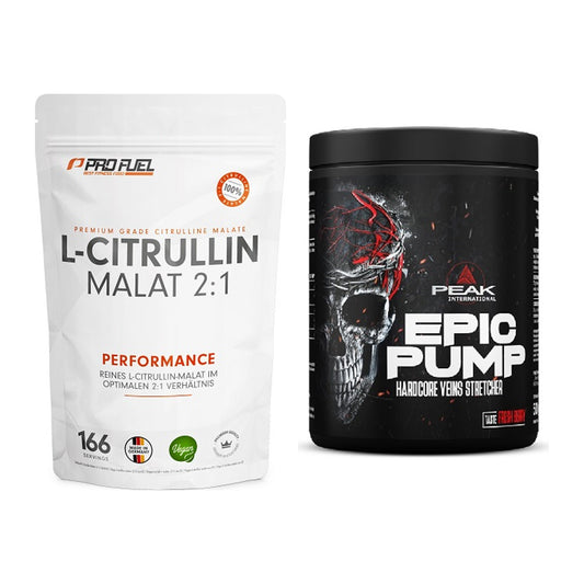 Pump-Set: ProFuel L-Citrullin Malat + Peak EPIC Pump – alle enthaltenen Artikel