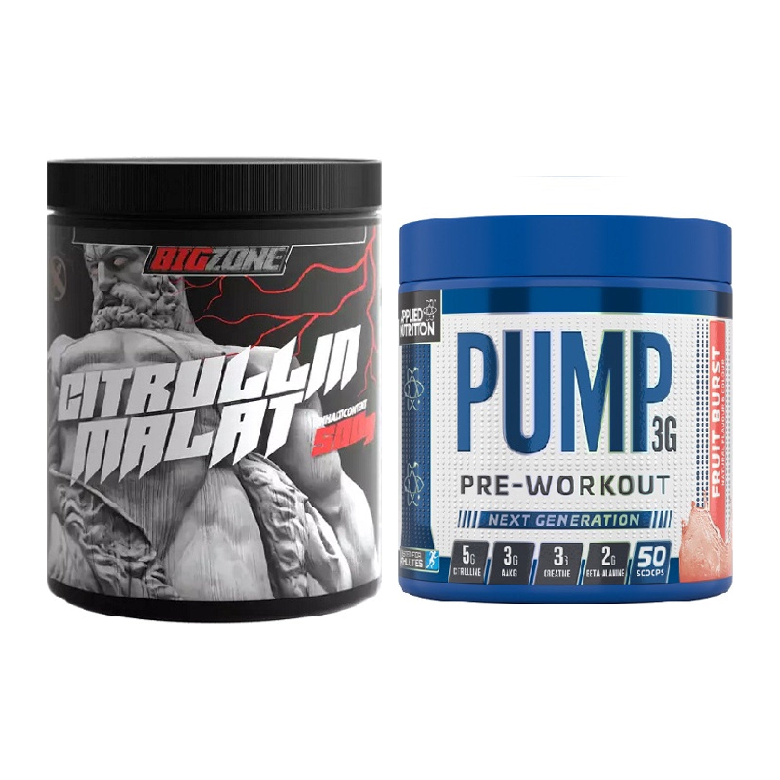 Pump-Set: Big Zone Citrullin Malat + Applied Nutrition Pump – alle enthaltenen Artikel