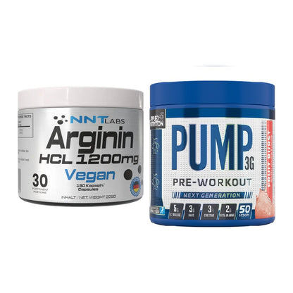 Pump-Set: NNT Arginin HCL 1200 mg + Applied Nutrition Pump – alle enthaltenen Artikel