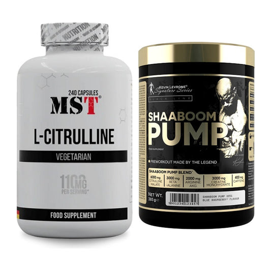 Pump-Set: MST Citrulline + Kevin Levrone Shaaboom Pump – alle enthaltenen Artikel