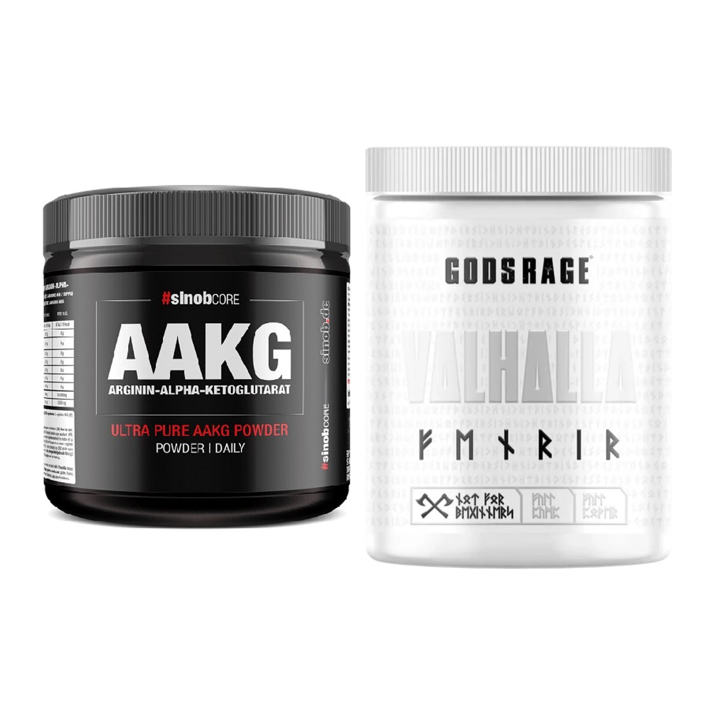 Pump-Set: Sinob Core Arginin AAKG + GODSRAGE Valhalla Fenrir – alle enthaltenen Artikel