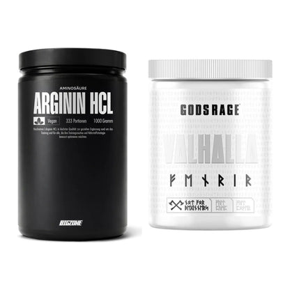 Pump-Set: Big Zone L-Arginin + GODSRAGE Valhalla Fenrir White – alle enthaltenen Artikel