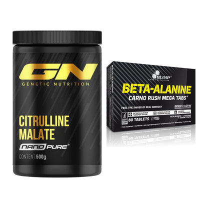 Pump-Set: GN Citrulline Malate + Olimp Beta-Alanin Carno Rush – alle enthaltenen Artikel
