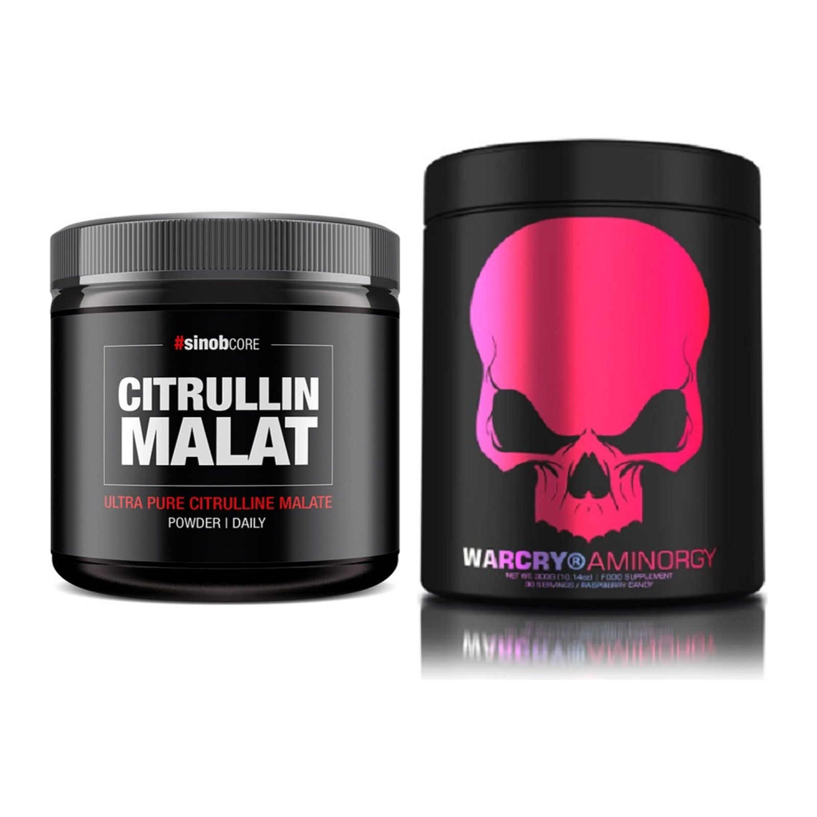 Pump-Set: Sinob Core L-Citrullin Malat + Genius Nutrition Warcry – alle enthaltenen Artikel