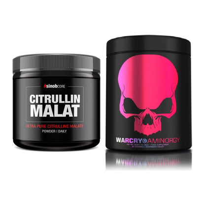 Pump-Set: Sinob Core L-Citrullin Malat + Genius Nutrition Warcry – alle enthaltenen Artikel