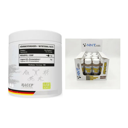 Pump-Set: MST Arginine HCL + NNT Extreme Pre-Workout Shot – alle enthaltenen Artikel