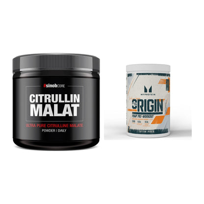 Pump-Set: Sinob Core L-Citrullin Malat + MyProtein Origin Pump – alle enthaltenen Artikel