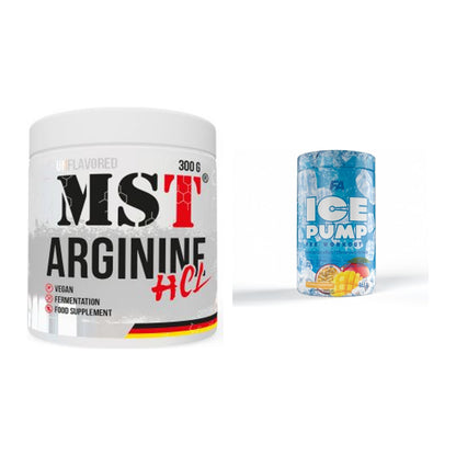 Pump-Set: MST Arginine HCL + FA Nutrition ICE Pump Pre-Workout – alle enthaltenen Artikel