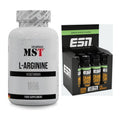 Pump-Set: MST L-Arginine 120 Kaps. + ESN Crank Pump Shot 12x 95ml – alle enthaltenen Artikel