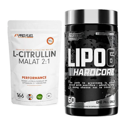 Pump-Set: ProFuel L-Citrullin Malat + Nutrex Lipo 6 Hardcore – alle enthaltenen Artikel