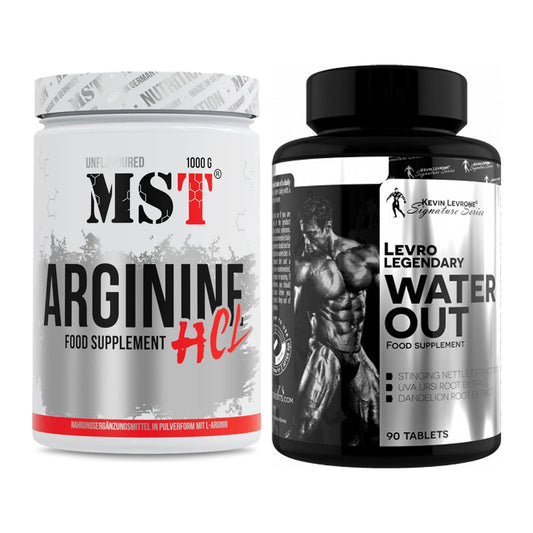 Pump-Set: MST Arginine HCL + Kevin Levrone LevroLegendary Water – alle enthaltenen Artikel