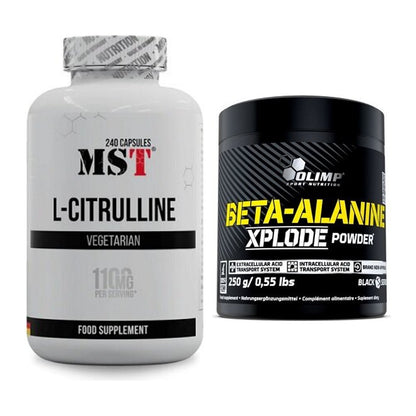 Pump-Set: MST Citrulline + Olimp Beta-Alanine Xplode Powder – alle enthaltenen Artikel