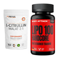 Pump-Set: ProFuel L-Citrullin Malat + Body Attack LIPO 100-HARDCORE – alle enthaltenen Artikel