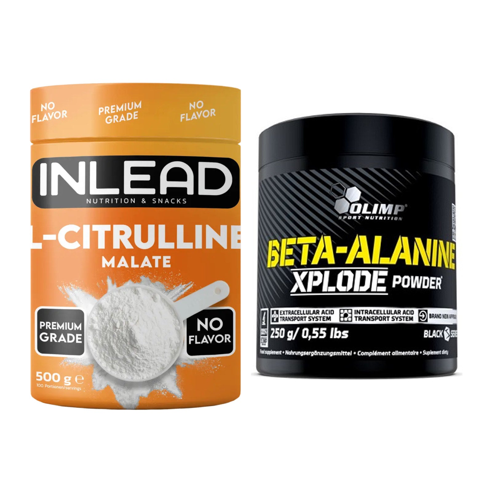Pump-Set: INLEAD L-Citrullin Malat 2:1 + Olimp Beta-Alanine Xplode – alle enthaltenen Artikel