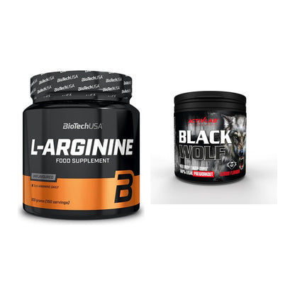 Pump-Set: BioTech L-Arginin + Activlab Black Wolf Pre-Workout – alle enthaltenen Artikel