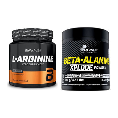 Pump-Set: BioTech L-Arginin + Olimp Beta-Alanine Xplode Powder – alle enthaltenen Artikel