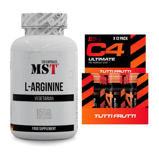 Pump-Set: MST L-Arginine 120 Kaps. + Cellucor C4 Ultimate Pre-Workout – alle enthaltenen Artikel