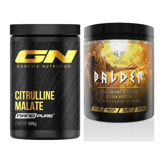 Pump set: GN Citrulline Malate + Viking Power Balder PWO 600g - all items included