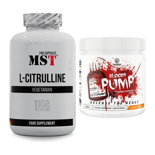 Pump-Set: MST Citrulline + Swedish Supplements Bloody Pump – alle enthaltenen Artikel